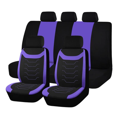 seasons suitable for cross-border foreign – Universal seat cover - purple-5-seater-9-piece-set