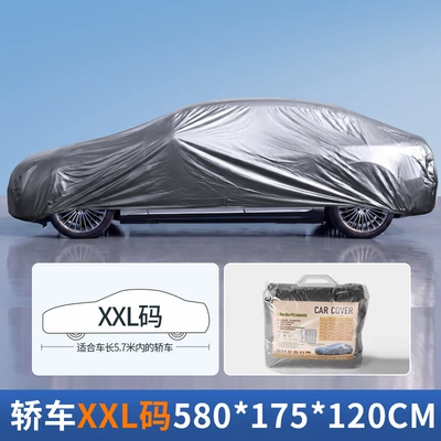 full-vehicle sunshade, Car clothing - silver-gray-xxl-size-for-cars