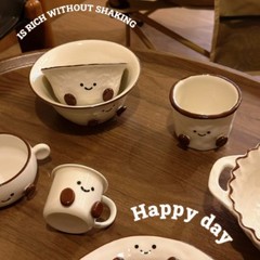 超かわいいココアビーンズシリーズ かわいいミニボウル 両耳カップ かわいい朝食カップ