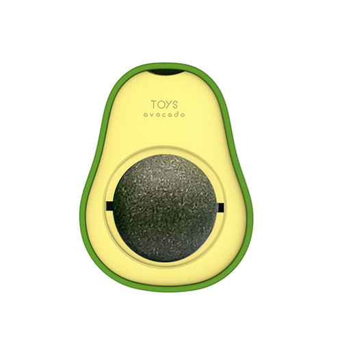 Internet celebrity avocado catnip ball fun cat toy gallworm fruit tease cat relieve boredom cat supplies 
