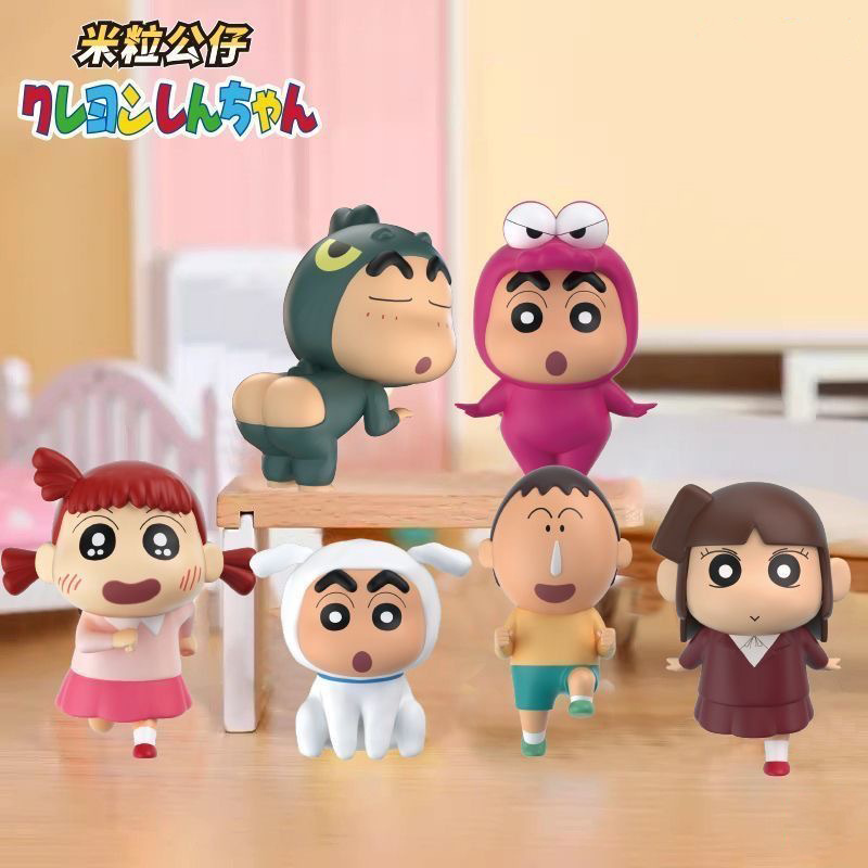 本物のクレヨンしんちゃんぬいぐるみペンダント小動物シリーズブラインドボックストレンディなアニメーション周辺装飾品卸売ギフト|undefined