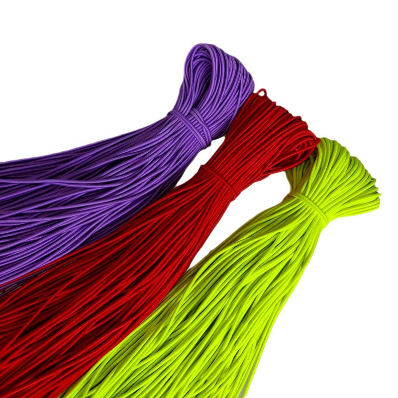 2,5 мм цвет в наличии круглая эластичная веревка батут Фитнес Спортивная веревка многожильный латекс эластичная веревка