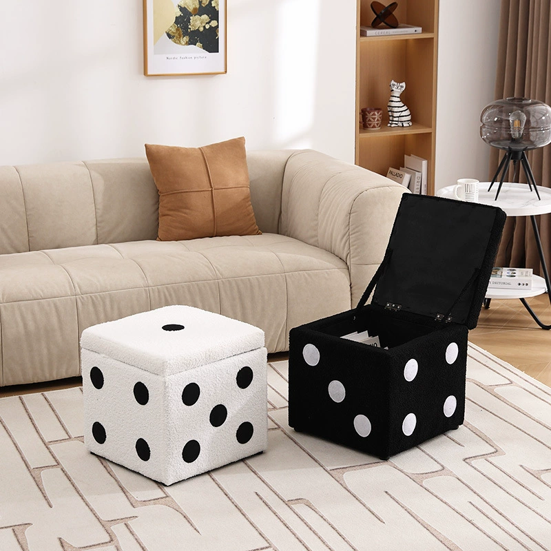Оптовая продажа простого современного табурета для хранения, креативного квадратного табурета в форме кубиков, небольшого табурета для домашнего использования, низкого табурета для двери.