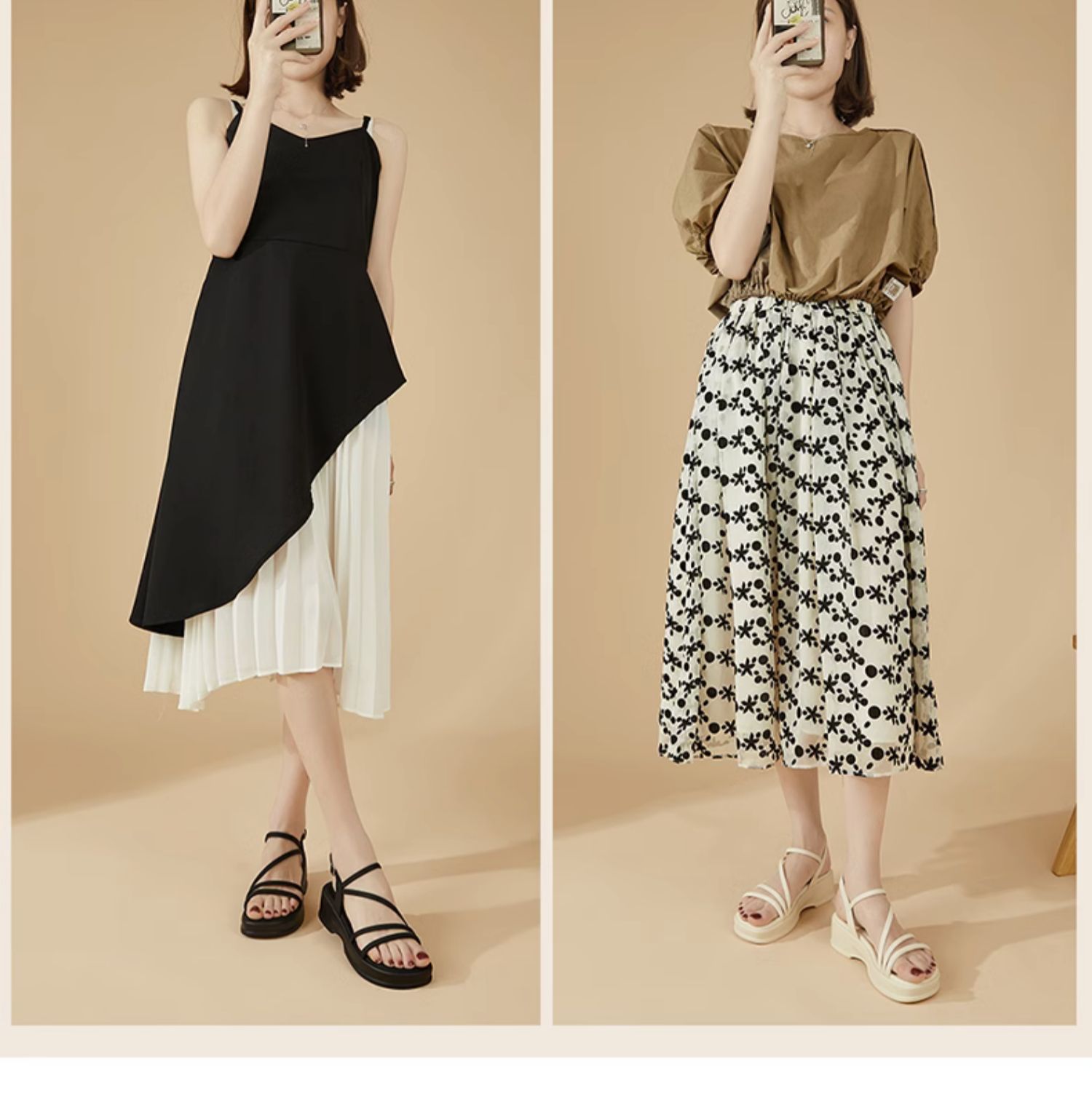 Dép sandal nữ đế dày quai chữ V mềm mại mùa hè 2025 — Màu be4623303090, Đen4623303090 chi tiết 3