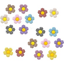 E 43414 Cute Floral Soft Gel Stickers �ɰ�С����Ƭ �羳