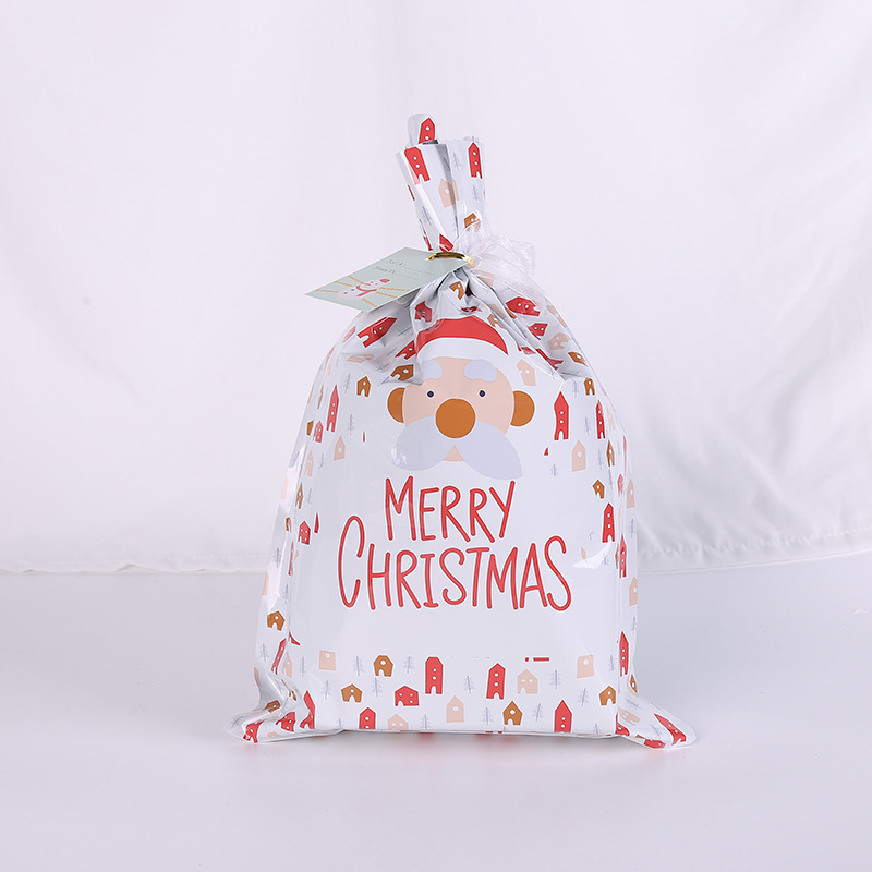 En stock corbata cuerda Navidad caramelo bolsa alce Santa Claus Correa cordón bolsa caramelo bolsa de regalo personalización image 21