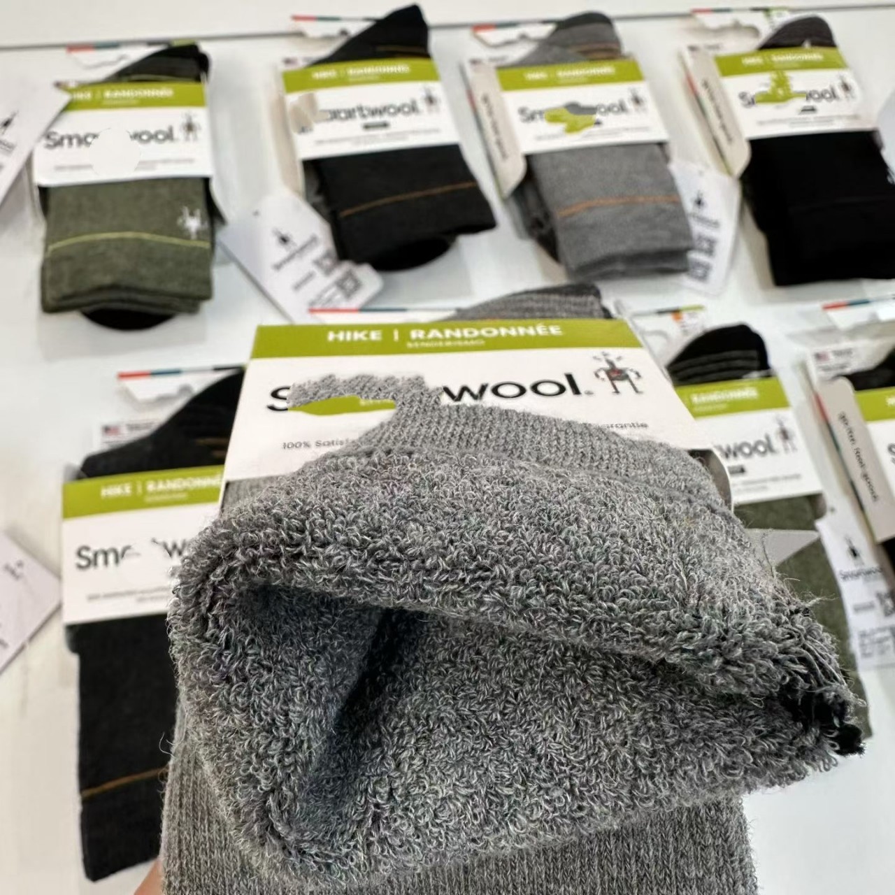 Merino Wool Socks for Men and Women, Outdoor Hiking and Mountaineering Socks, Winter Warm Socks, Thickened Lightweight Terry