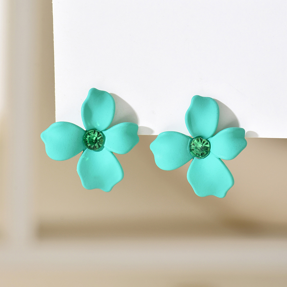 18g Weight Rhinestones Inlay Material Ear Studs Classification 1 Pair Quantity Daily Occasion Acrylic Material Flower Pattern Women's Gender Stoving Varnish, Inlay Design Sweet Style 1 Pair Sweet Flower Stoving Varnish Inlay Arylic Rhinestones Ear Studs 8