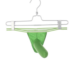 梵卡茲象鼻男士內褲純色性感透氣 T褲細帶低腰丁字褲男外貿亞馬遜