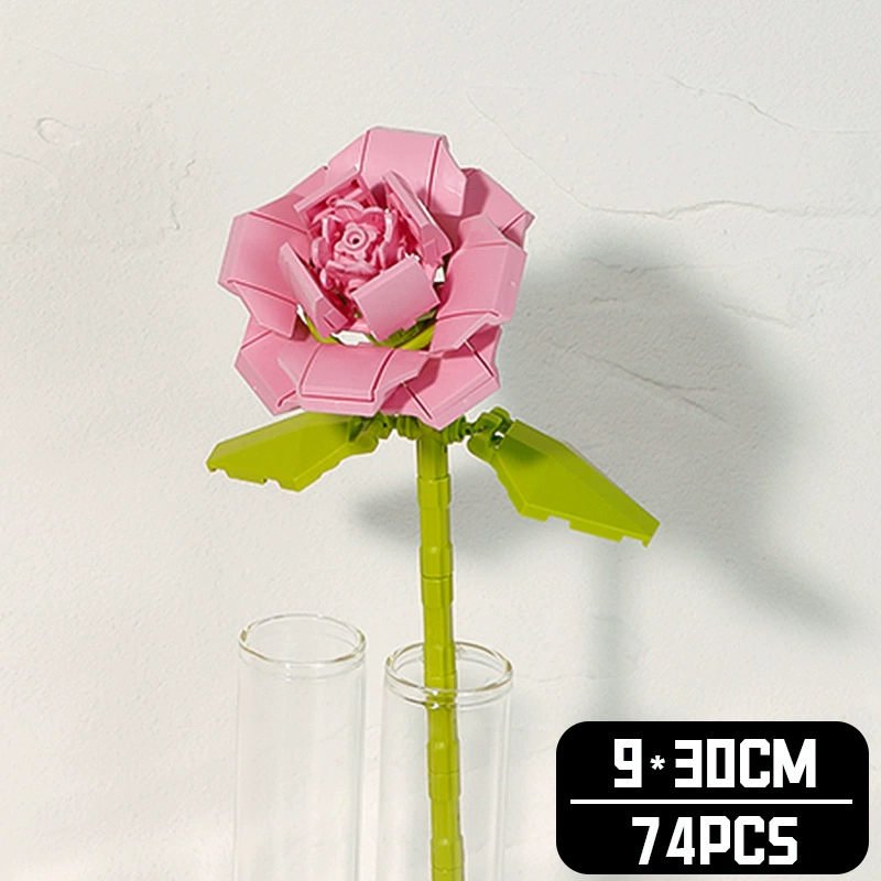 Realistic Table Flower Set, DIY Miniature Bouquet Constructor, Assorted Rose & Sunflower Models, Gift