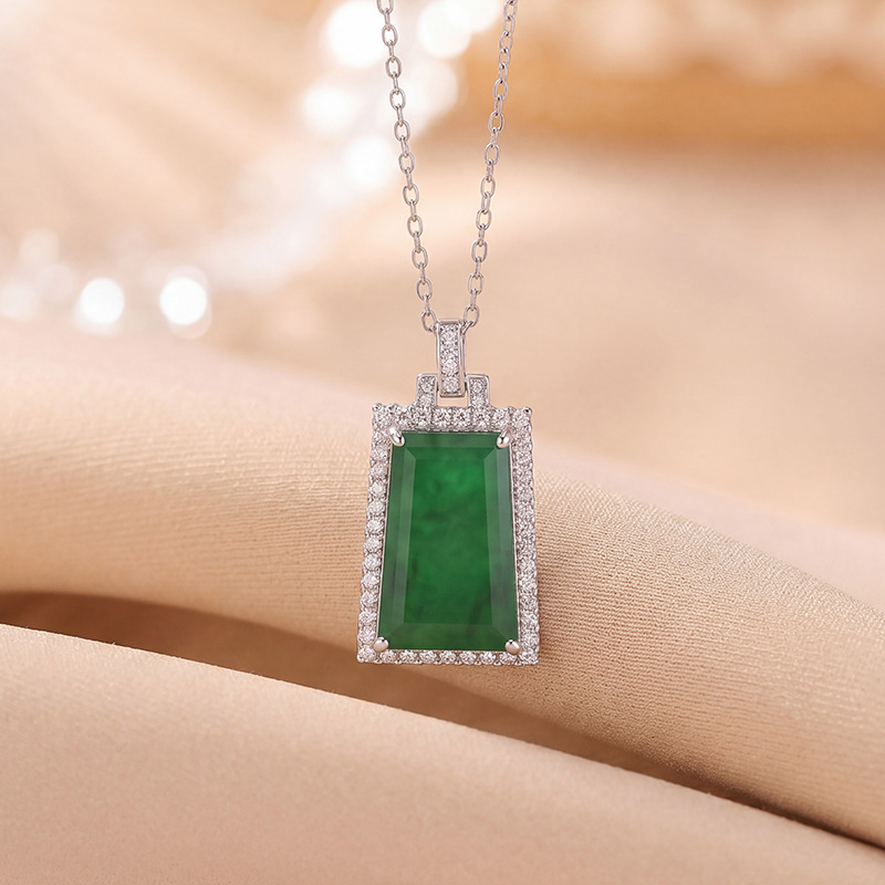 Mặt dây chuyền bạc S925 hình mặt nạ hình học phong cách thời trang — Mặt dây chuyền đơn (không bao gồm chuỗi)