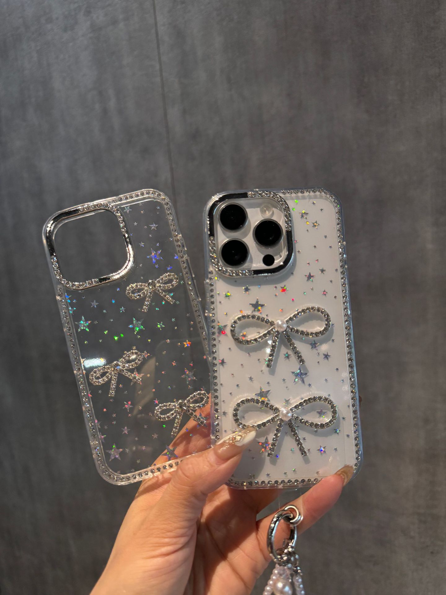 Luxury Rhinestone Bow Protective Phone Case For Iphone Pro Max_voghion.com