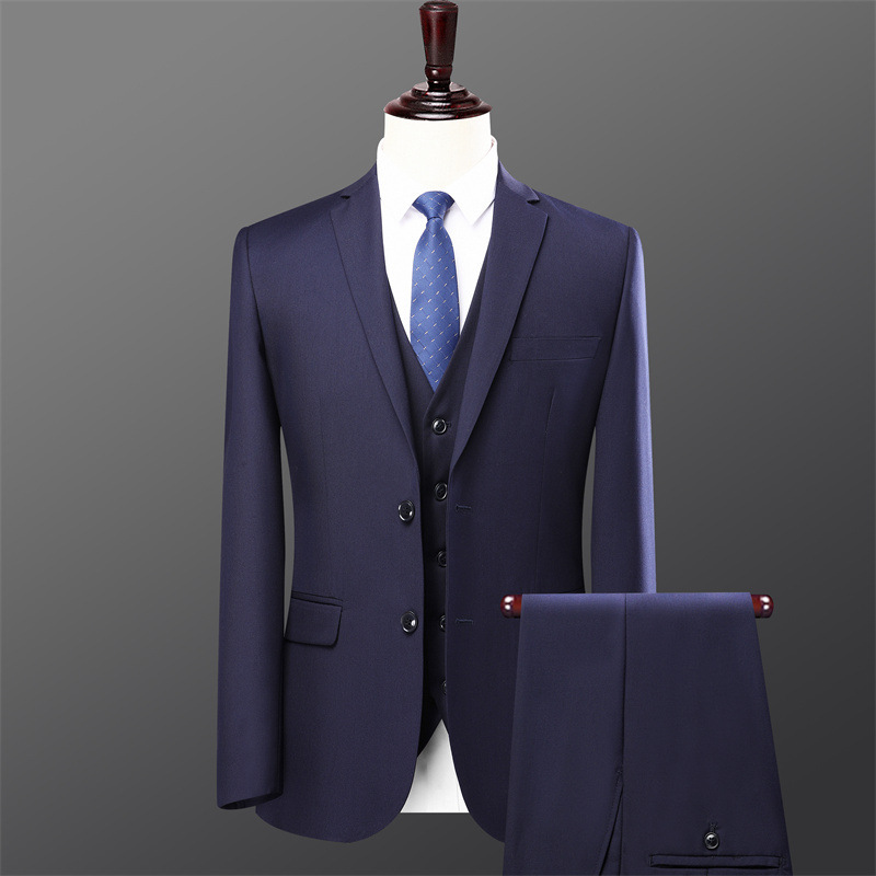 Men's Korean Style Two-Piece Suit Wedding Dress Spring and Autum New Men's Youth Fashion Casual Suit Suit