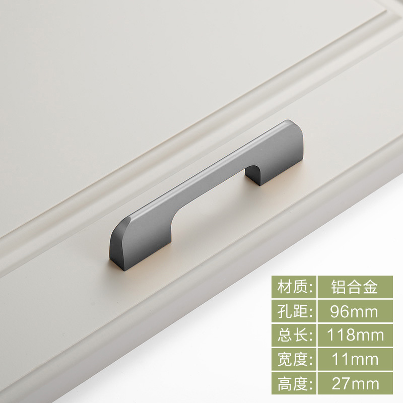 Moderno minimalista bala de aleación de aluminio sólido alargado armario puerta manija oro zapato gabinete negro puerta manija