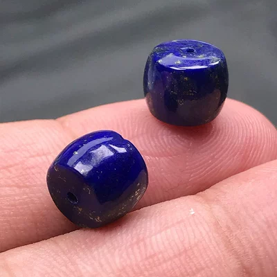 Zərgərlik ara hissələri – natural lapis lazulio straight cut old