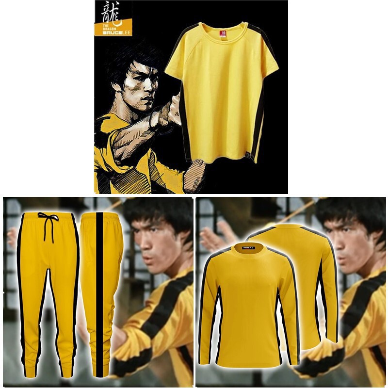Chinese style Kung Fu Bruce Lee casual short sleeve men's T-shirt 3D digital printing sweater pants factory outlet Chinese style Kung Fu Bruce Lee casual short sleeve men's T-shirt 3D digital printing sweater pants factory outlet
