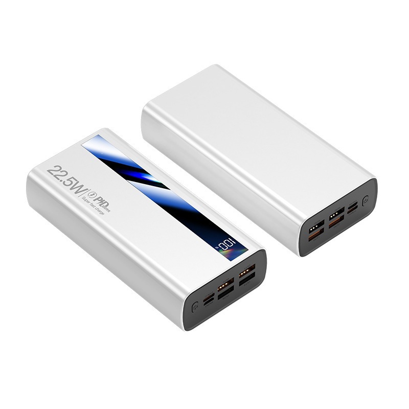 Batería Externa Portátil de Carga Rápida de Plástico con Pantalla Digital de 22.5W