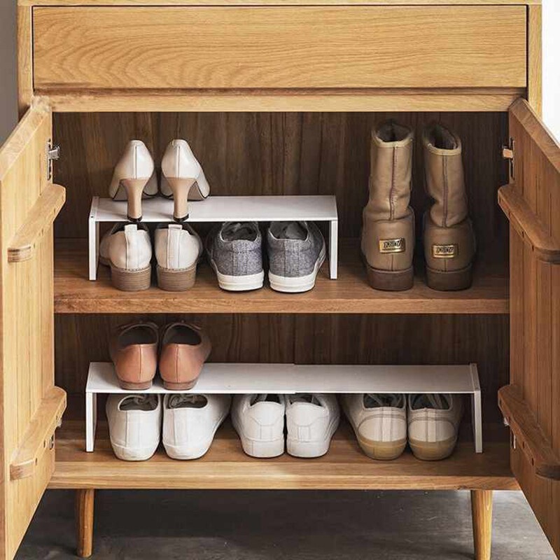 Shoe Cabinet with Layered Storage Shelves, Extendable Storage Rack, Household Shoe Rack Organizer, Shoe Shelf, Same Style as Ikea
