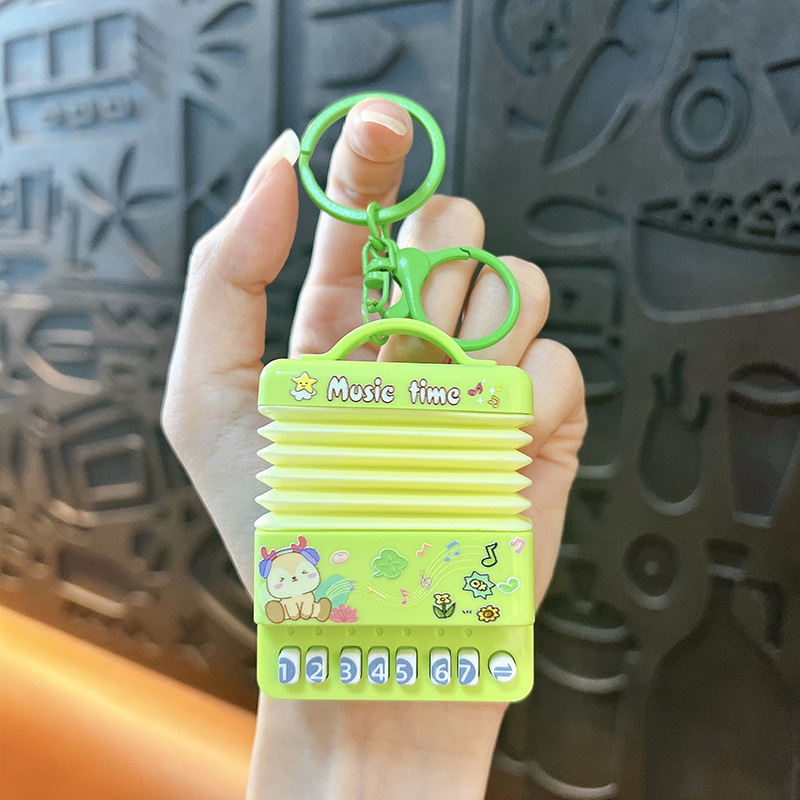 ミニアコーディオンキーは音楽を再生できますキーホルダーバッグペンダント学生おもちゃキャッチャー小さなギフト卸売|undefined