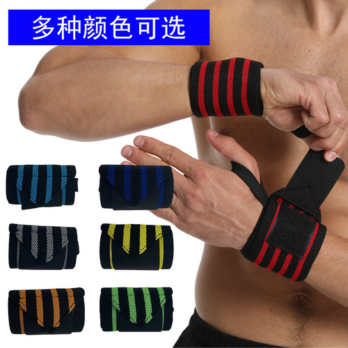 Cross-border direct supply of sweat-absorbent booster belts, strength straps, wristbands, weightlifting fitness training assistance, winding protective gear wholesale