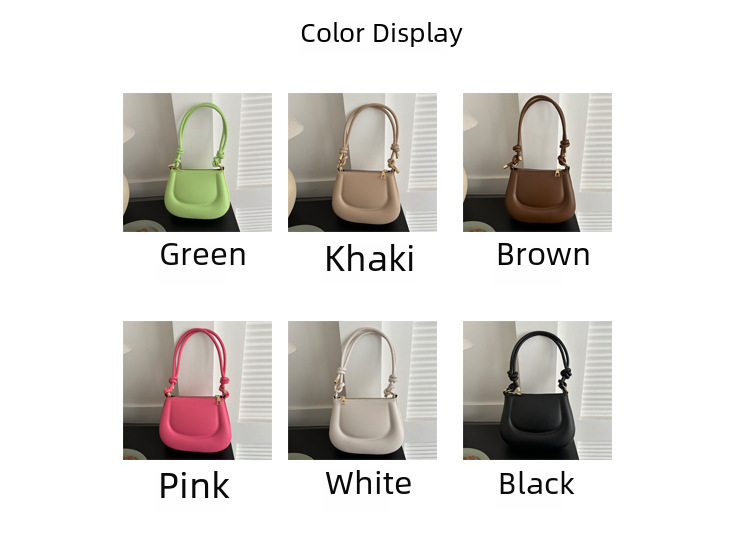 Crossbody Bag 2023 New PU Fashion Solid Color Elegant Underarm Bag Stylish Shoulder Bag Winter Women_voghion.com