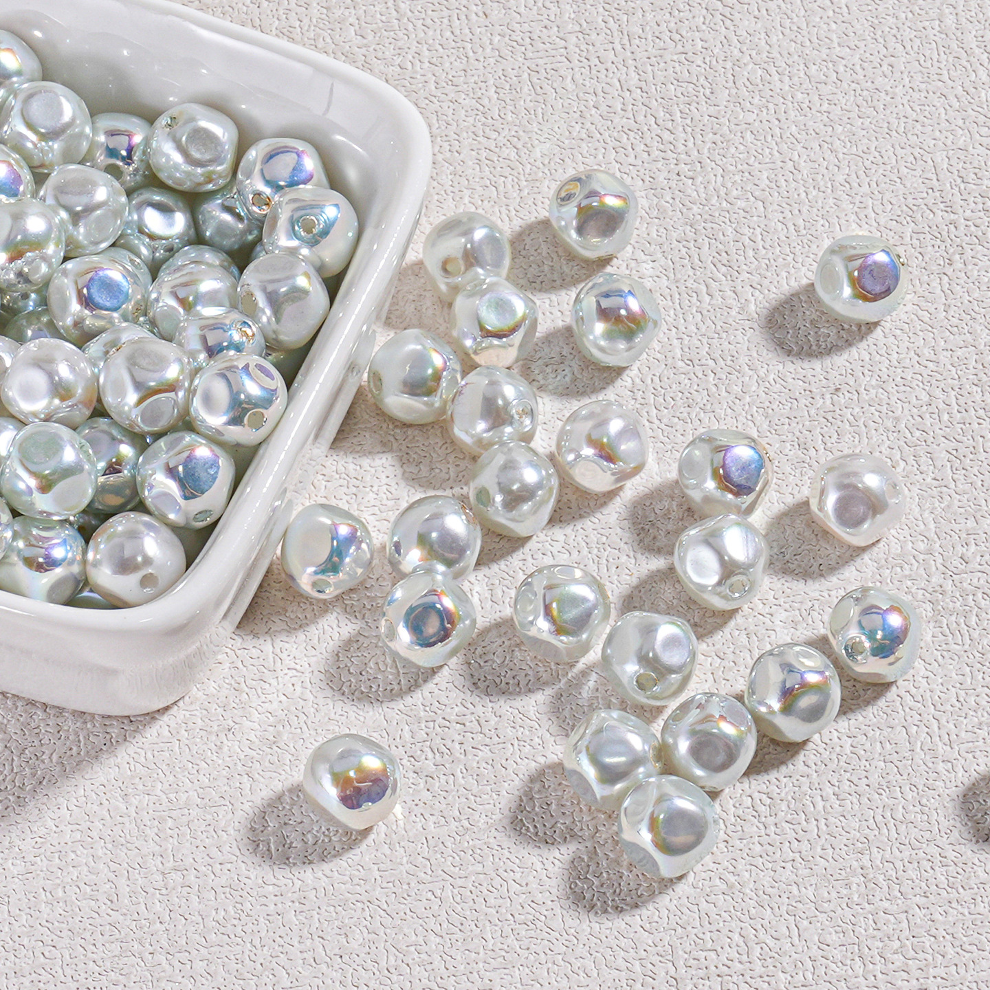 Heidi Pearl-cuentas de perlas de imitación irregulares, estilo barroco, para cadena de teléfono móvil, Material de bricolaje, accesorios para pulseras.