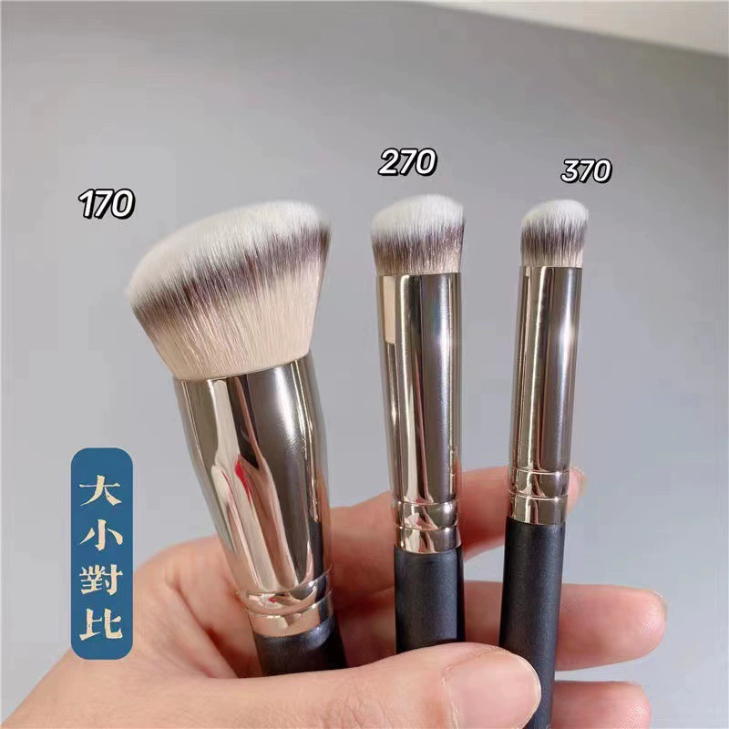 Мягкая кисть для скрытия дефектов, без следов, короткая ручка 15 см, размеры 170/270/370 и наборы