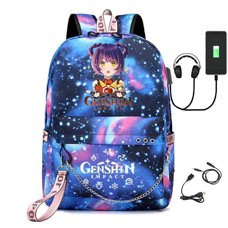 Путевой рюкзак Genshin Impact, школьная сумка, Amazon