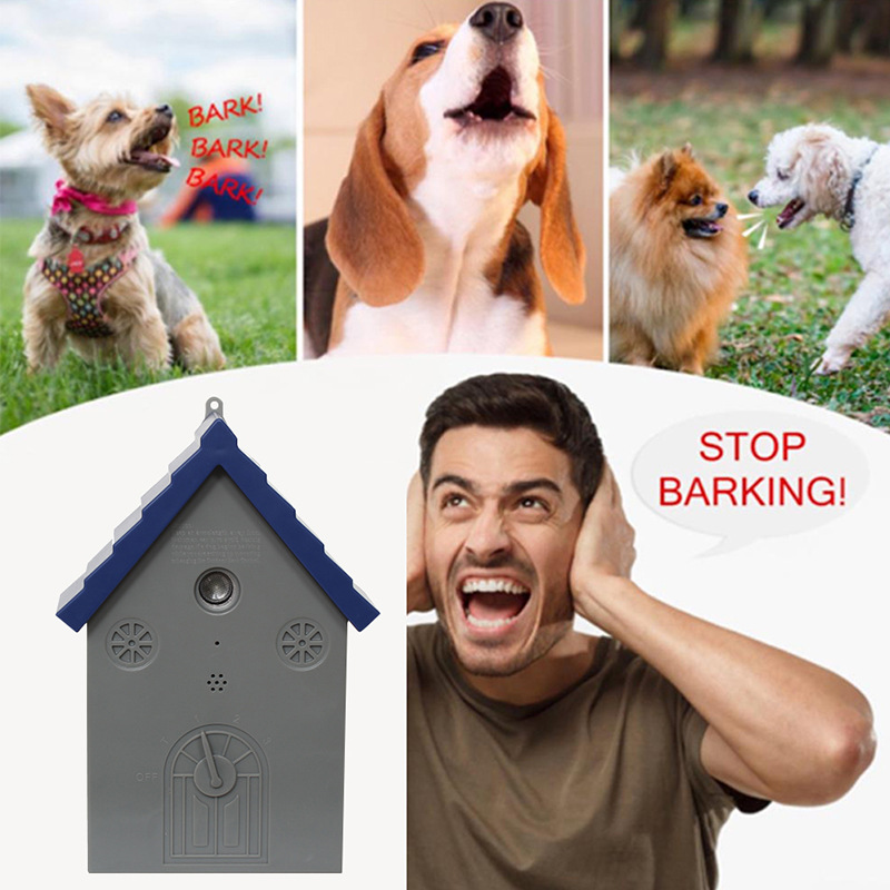 2021新款跨境超声波止吠器防狗叫 户外室内动物驱赶器训狗器