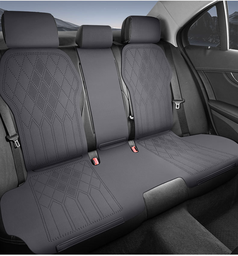 Cross-Border Car Seat Cushion, Summer Breathable Seat Cover, Universal for All Seasons, Suede Half-Cover Small Saddle Pad, Foreign Trade