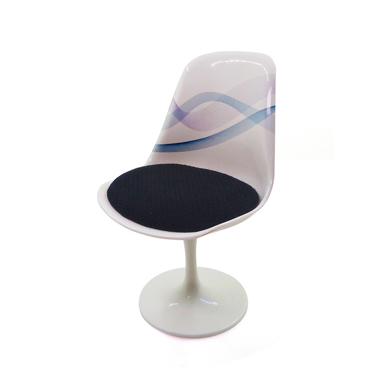 1:6 accesorios de muñecas casa de muñecas mini bjd pierna redonda 6-punto silla giratoria ocio soldado silla de oficina