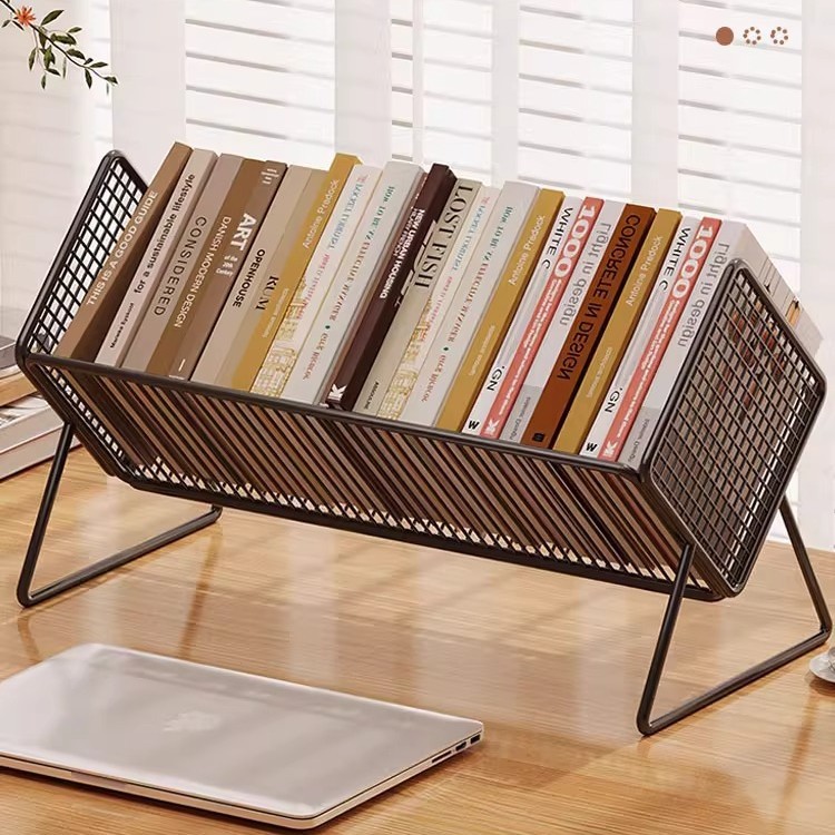 Desktop Bookshelf Small Bookcase Storage Rack Student Bedside Table Book Storage Simple Bay Window Window Book Stand Shelf