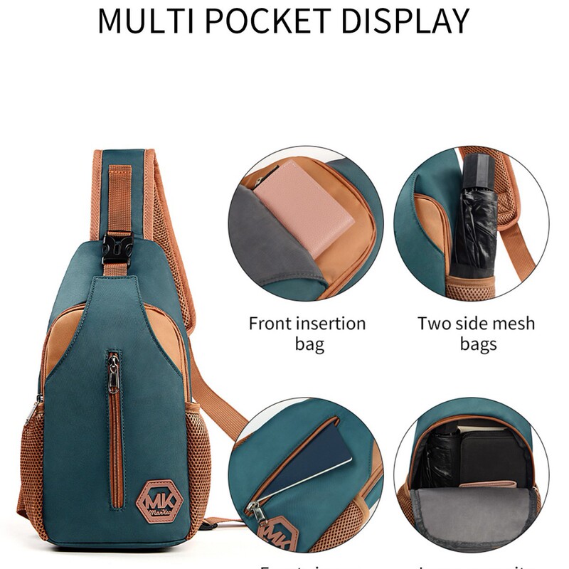 Cross-Border Waist Bag, Men's and Women's Sports Bag, Shoulder Bag, Wear-Resistant Crossbody Bag, Korean Style Fashion Bag, Outdoor Leisure Chest Backpack Cross-Border Waist Bag, Men's and Women's Sports Bag, Shoulder Bag, Wear-Resistant Crossbody Bag, Korean Style Fashion Bag, Outdoor Leisure Chest Backpack