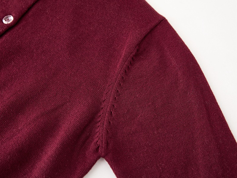 Girls Knit Cardigan Sweater Soft Cotton Open Front Long Sleeve_voghion.com