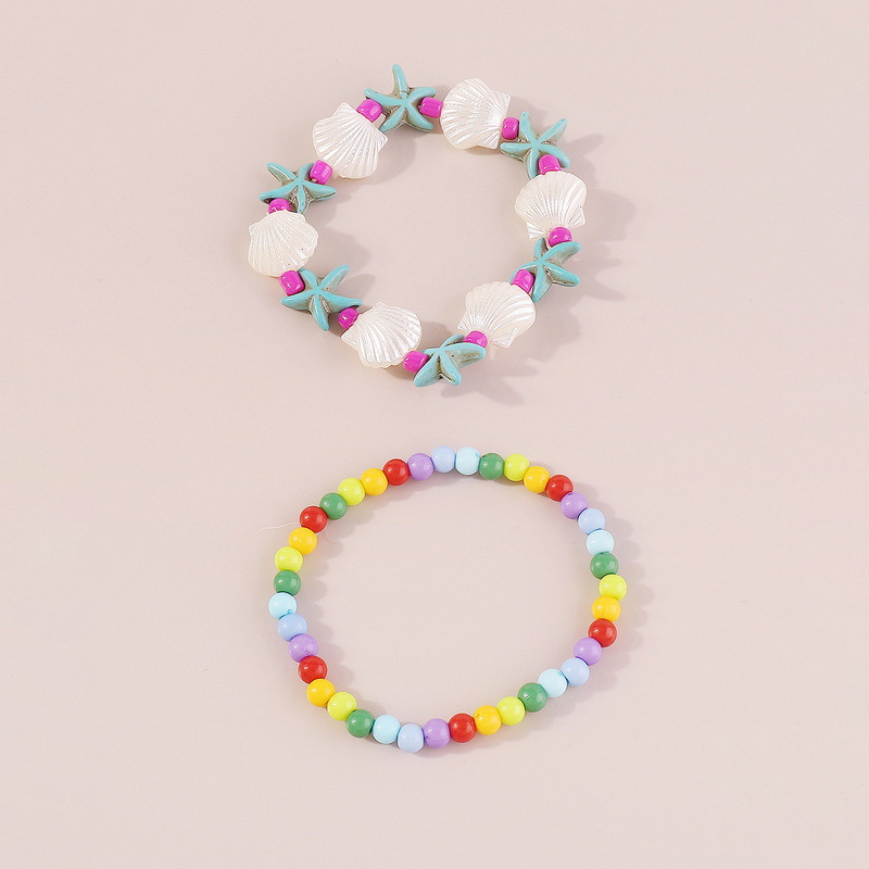 Holiday, Beach Occasion Wholesale Jewelry Vacation Beach Starfish Shell Alloy Resin Shell Anklet