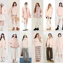 平湖白鸭绒女士羽绒服高级感中长款冬季外套女十三行女装尾货批发