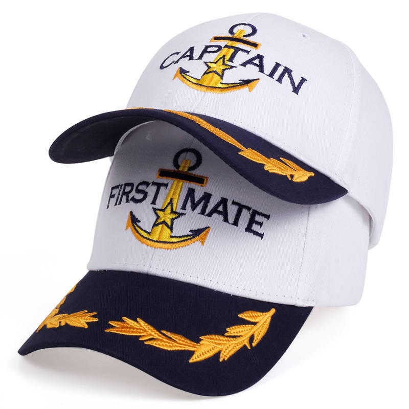 154g Weight Baseball Cap Hats Type Unisex Casual Letter Anchor Grain Embroidery Curved Eaves Baseball Cap