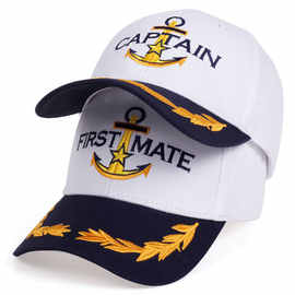 欧美海军帽白色外贸帽子春夏季户外旅游遮阳太阳帽休闲运动棒球帽