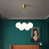 LED modern and minimalistic lights for living room, Scandinavian copper ceiling lamp, 2021 collection