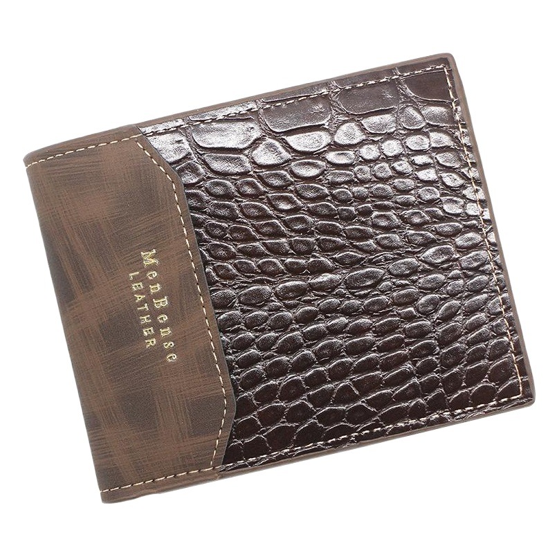 Nueva cartera corta de moda para hombres bisagra casual impresión de estampado de oro cartera de hombres multi-tarjeta bolsa de cambio cartera