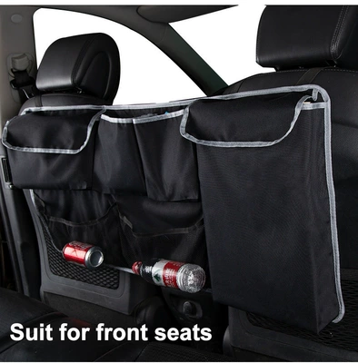 Car storage bag/box Suv Hanging Seat Back - cloth-bag-type-with-mesh-pocket-10045cm