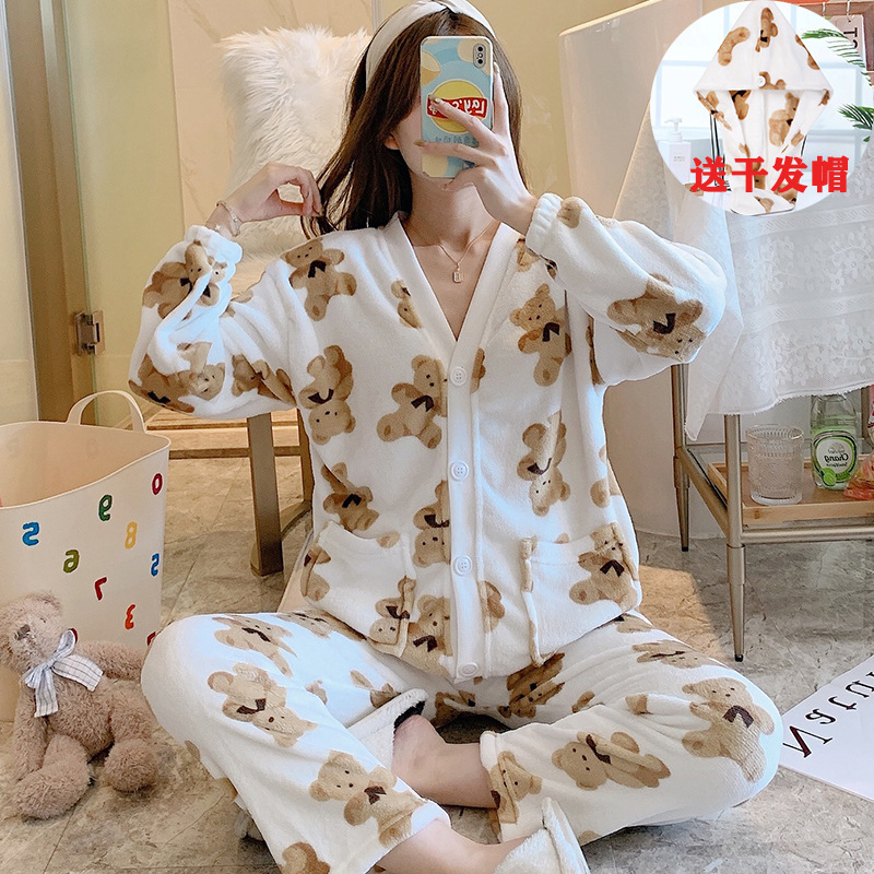 883#白クマ（ドライヘア帽を送る）