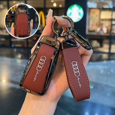 New A3L Car Q3Q5 Bag Q2 | Static Rod/Key Bag - type-a-burgundy-rope-buckle-hanging-buckle
