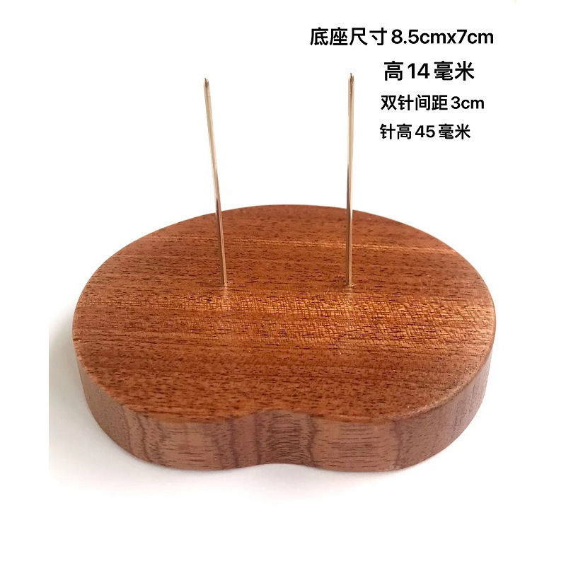 8.5cmx7cm 타원형 마호가니