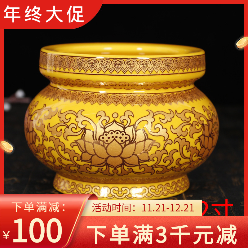 香炉供奉上供香炉庙堂香炉莲花香炉檀香炉陶瓷香炉熏香炉沉香真金