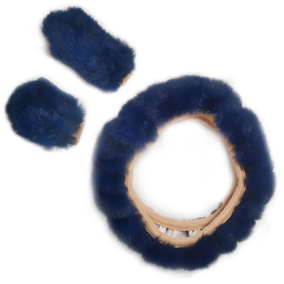 Cuatro temporadas de manejo de volante de automóvil general transfronterizo de manejo de automóvil de comercio electrónico al por mayor manejo de volante de peluche