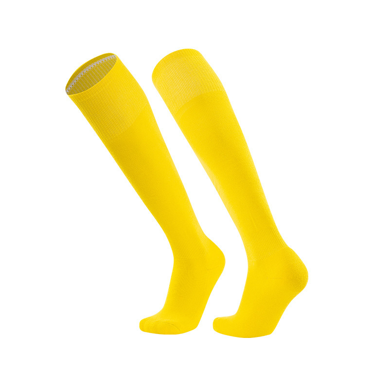 Película para adultos antideslizante toalla inferior engrosada calcetines largos de fútbol color sólido largo Deportes calcetines de fútbol para niños calcetines de baloncesto
