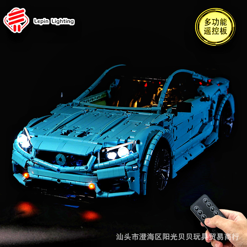 LP building block lighting for Lego T5002 Taigaole Mercedes-Benz C63 sports car remote control LED lighting building block accessories