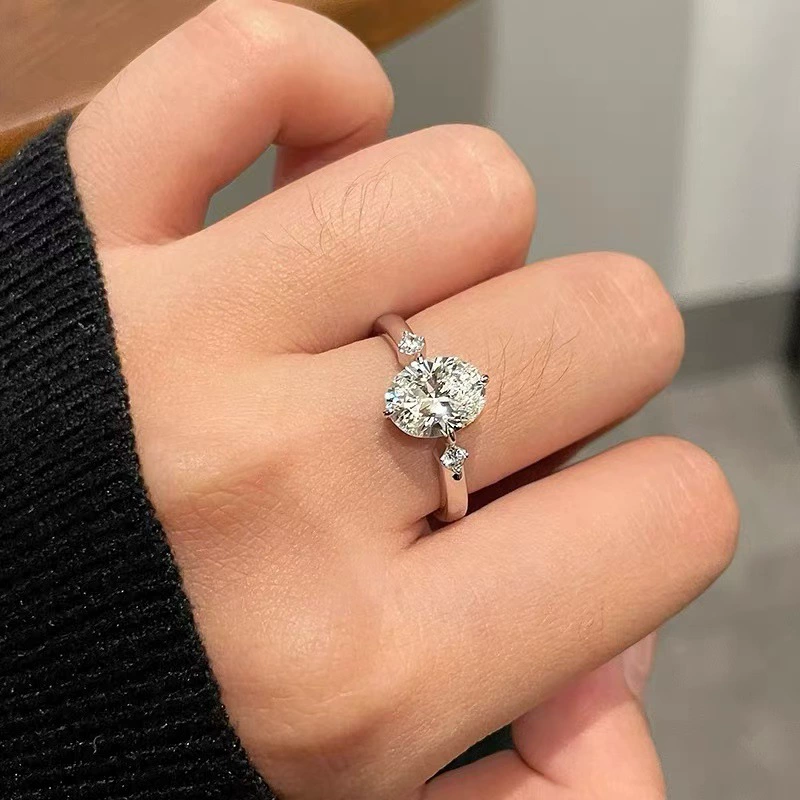К кольцу из серебра 925 пробы, 2 карата, 18 карат, для импорта