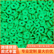 跨境欧美糖果色6mm软陶片DIY手链项链串珠散珠饰品配件切片软陶